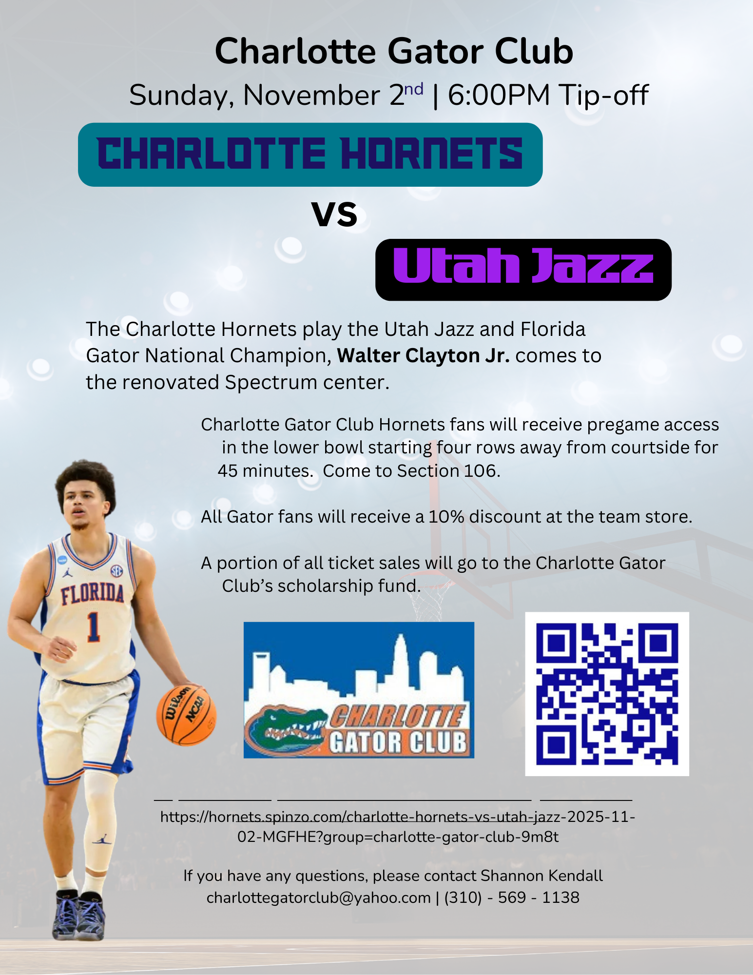 Hornets Flyer - Walter Clayton JR