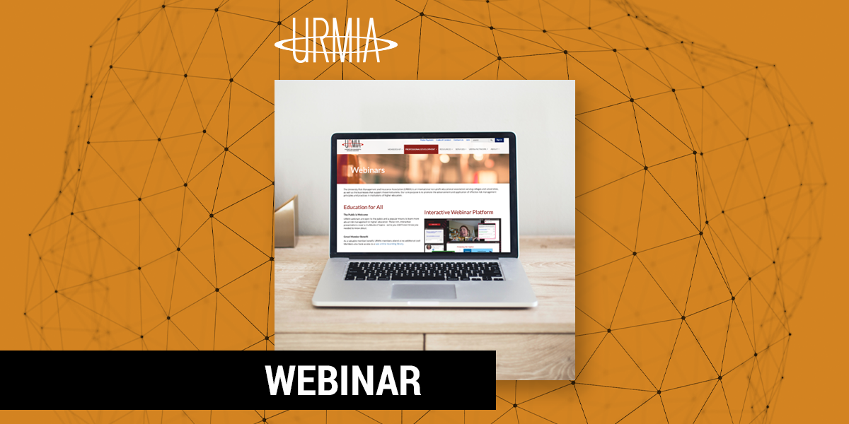 graphic indicating URMIA webinar