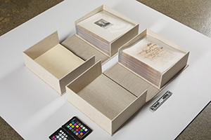 Finished product in specially made clamshell box