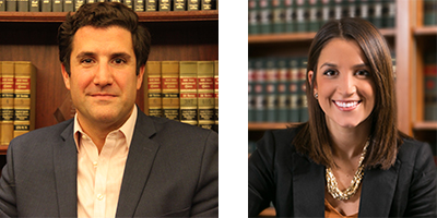 Headshots of Brian Calame and Nicole Petrone