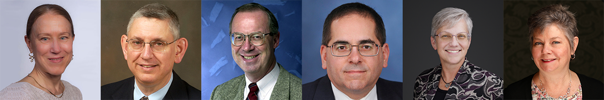 Headshots of 2021 Award Recipients: Elizabeth Carmichael, Michael Gansor, John E. Watson, Jeff Chasen, Susan Liden, Lisa Zimmaro