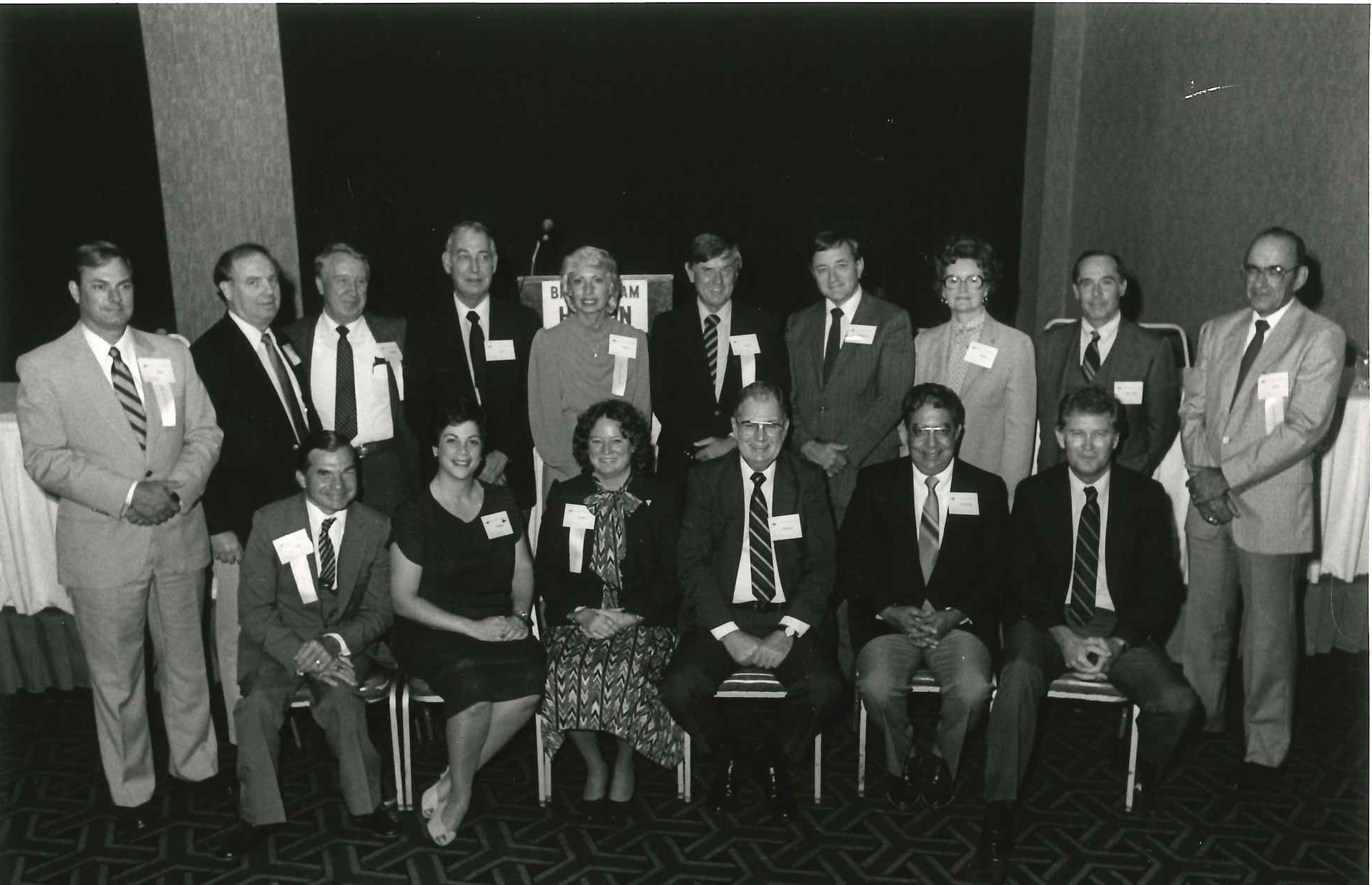 URMIA’s 1983 Annual Conference, Birmingham, AL President Truman Pope at the 14th Annual Conference (back row, 4th from the right).