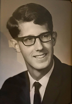 Glenn's high school graduation photo, courtesy Glenn Klinksiek