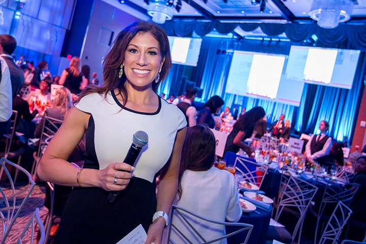 A host at the WISE WWOY 2018 Luncheon