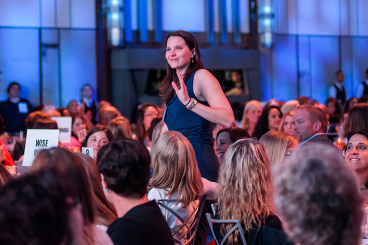 A attendee at the WISE WWOY 2018 Luncheon