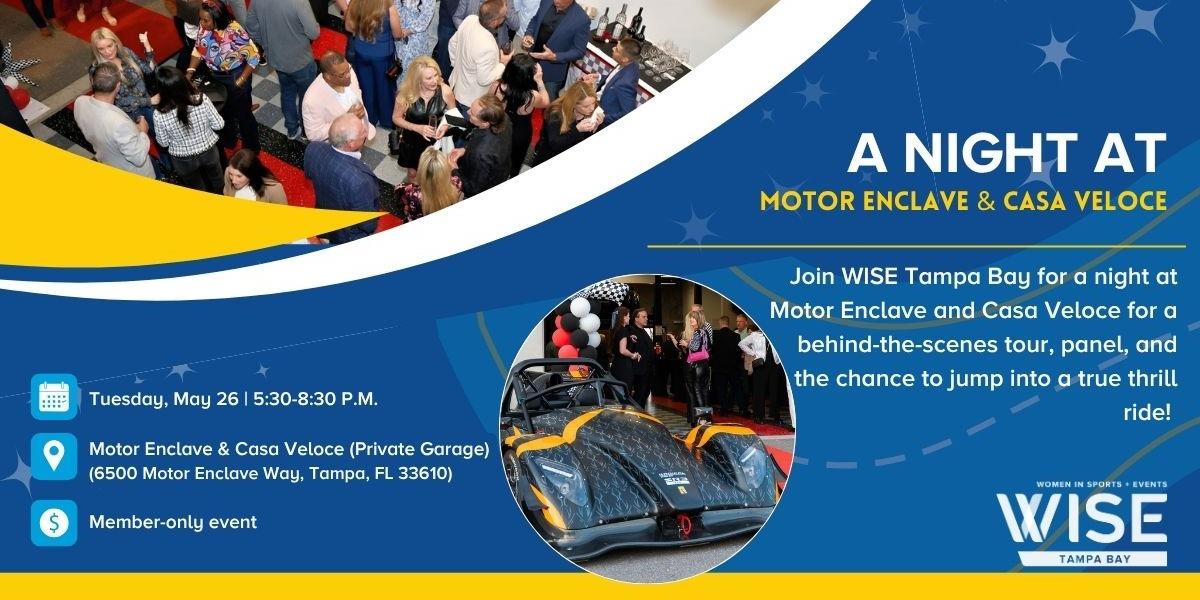Image of WISE TB: A Night at Motor Enclave & Casa Veloce