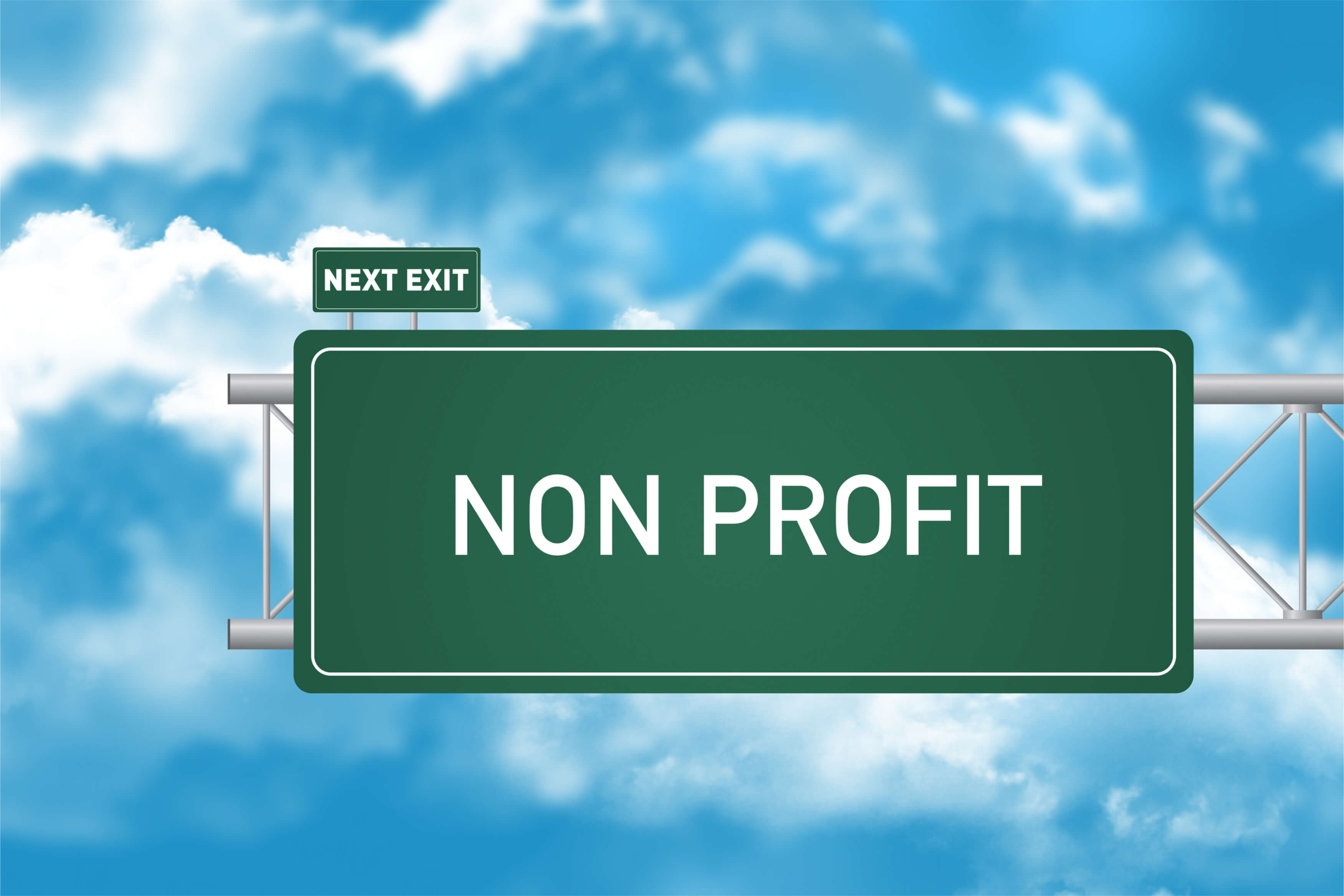 Non Profit road sign