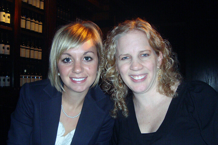 Ann Hickey and her mentee and a WISE Within session