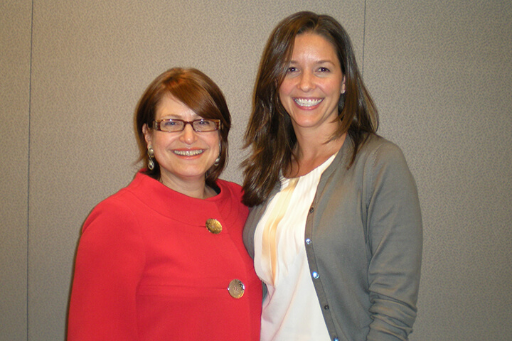 Raleigh Mayer with her mentee at a WISE Within session