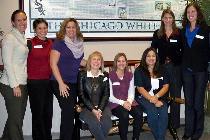 Mentors and Mentees at the WISE Within Chicago group session