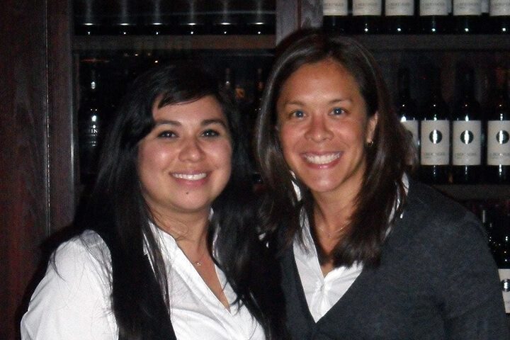 Jackie Paulus with her mentee Sarah Gomez
