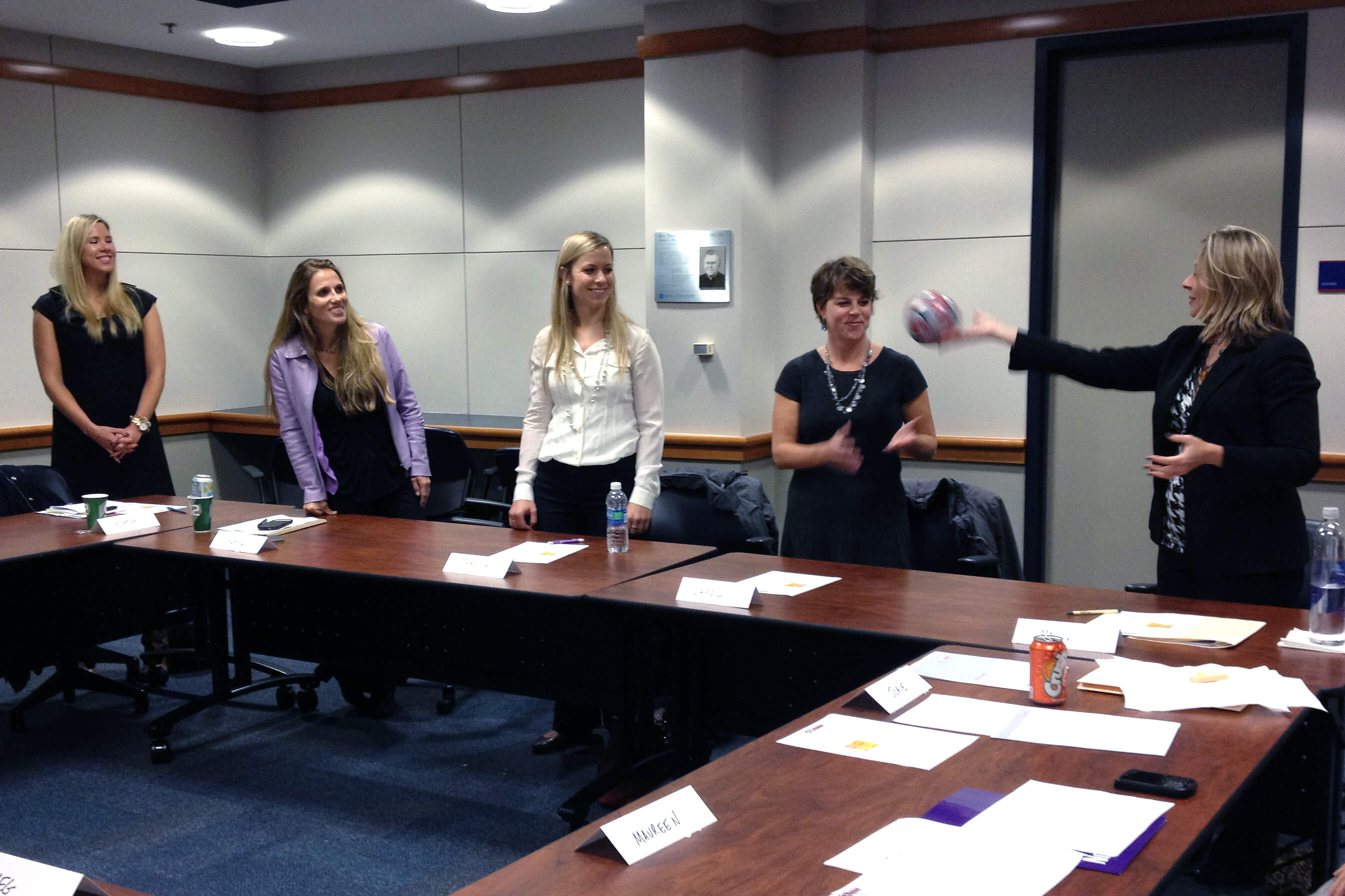 WISE Members in a board room having a kick-off session.