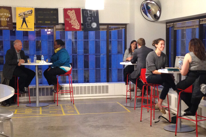 Pairs sitting together and meeting for the first time at a WISE event