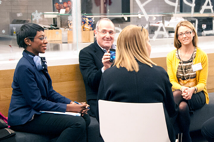Nicole Smart Garcia during a break-out session at the WISE Within NYC Metro kick-off