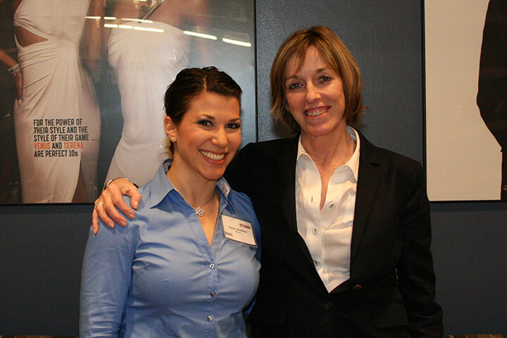 Maggie Sullivan with her mentee at a WISE Within event