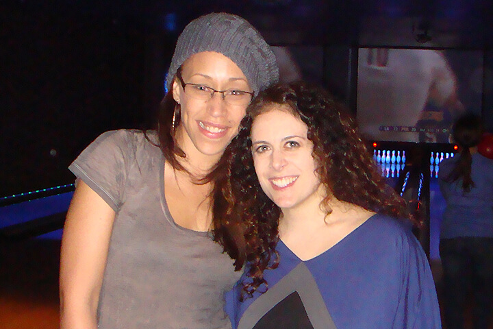 Melinda Travis with her mentee at a WISE Within session