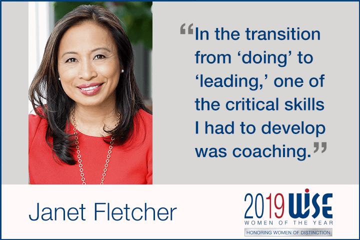 "In the transition from 'doing' to 'leading,' one of the critical skills I had to develop was coaching." - Janet Fletcher