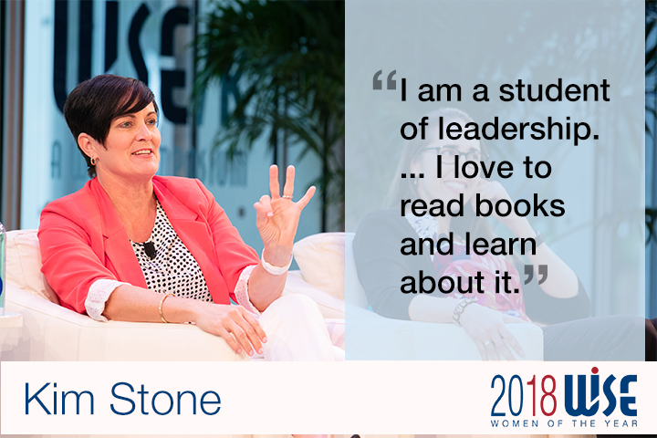 "I am a student of leadership. ...I love to read books and learn about it." - Kim Stone