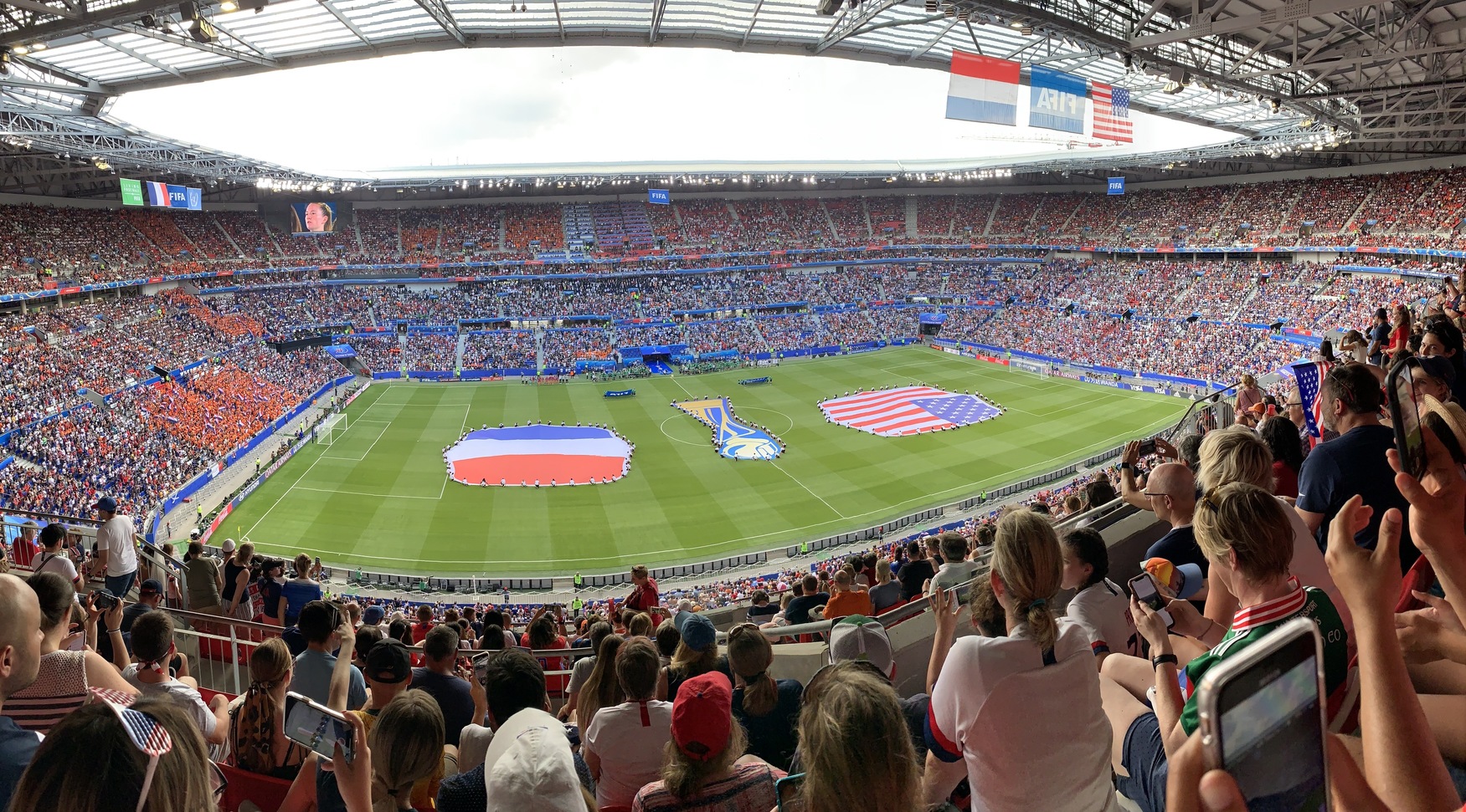 Stadium at Women’s World Cup in France for a game against the USA Women's team