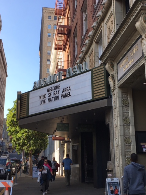 August Hall venue - welcome WISE SF Bay Area live nation panel