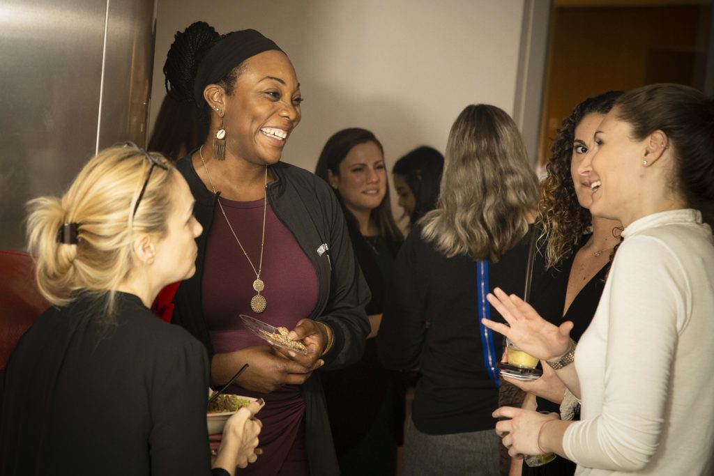 WISE NYC Metro members conversing at 2019 Women of Inspiration event
