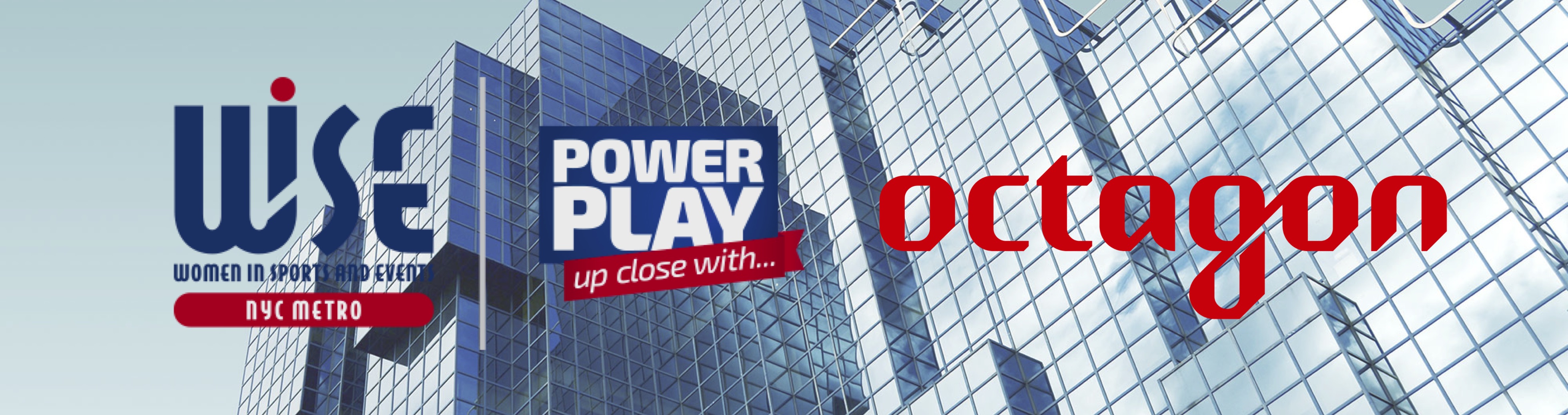 WISE NYC Metro Power Play and Octagon logos