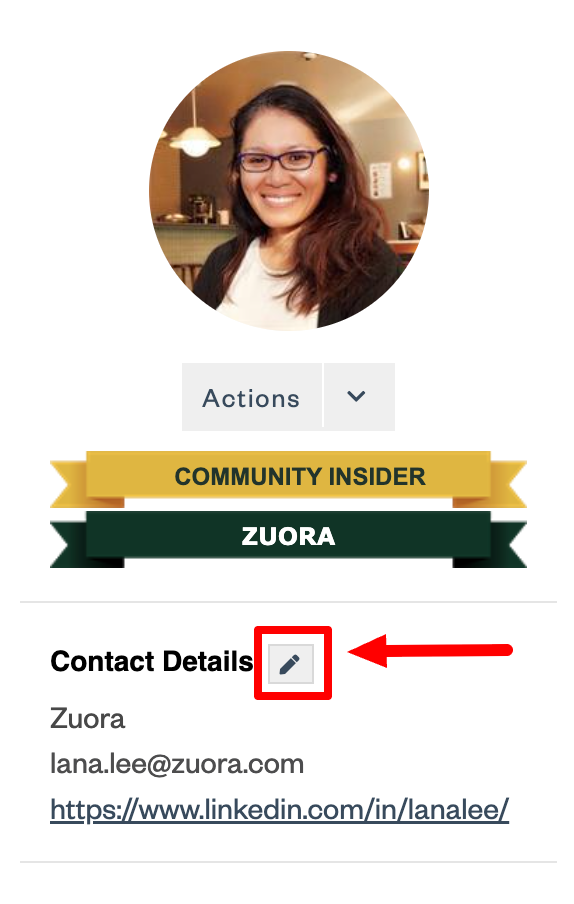 Update Community Contact Info